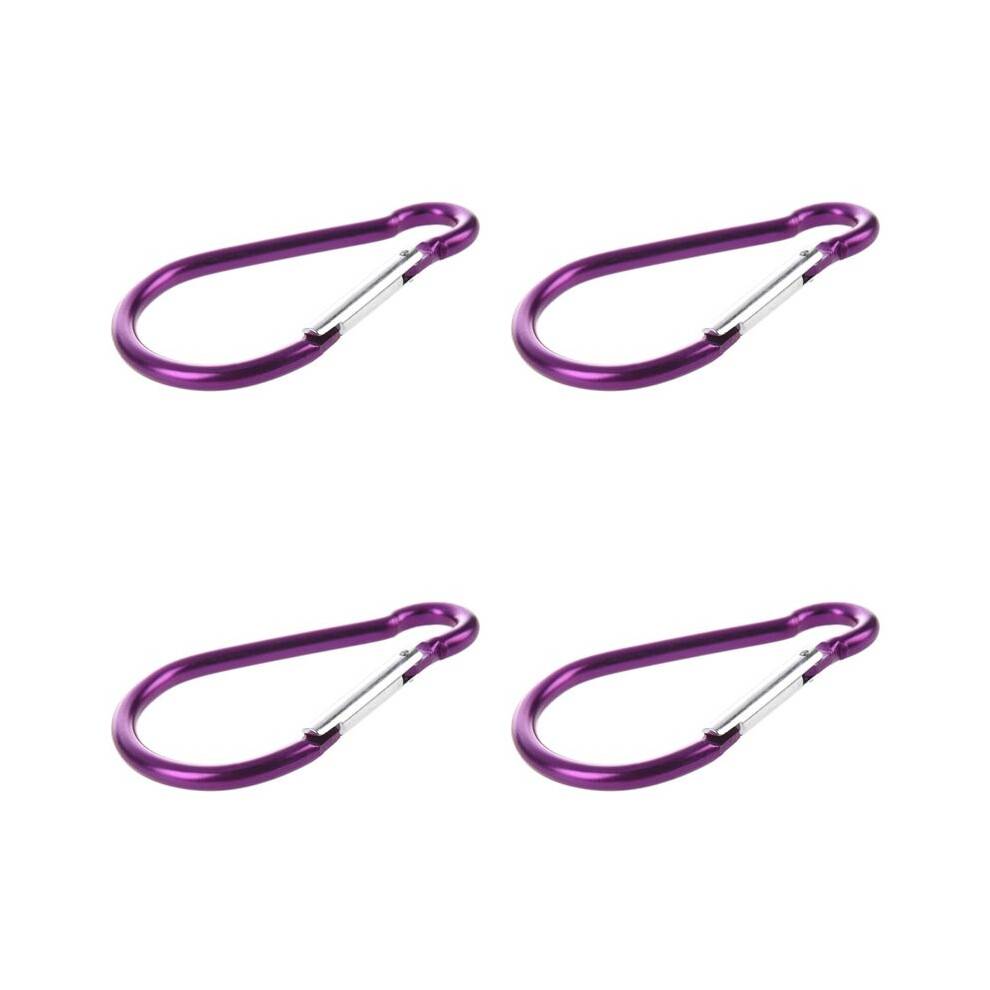 4X Large D Shaped Aluminum Carabiner Bi-Colored Clip Hook for Hiking Camping