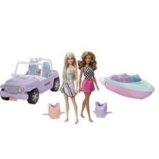 Barbie Båt & Bil Med Dockor Lekset Gxd66