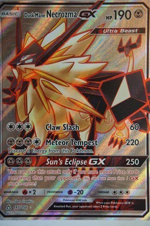 Pokémon Dusk Mane Necrozma GX 145/156 Full Art - Pokemon kort - Pocket Monster.