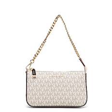 MICHAEL KORS Md Chain Pouchette |Beige |One Size