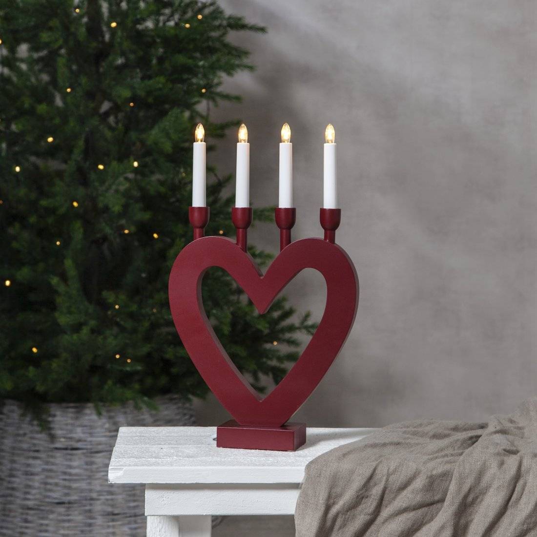 Ljusstake Dala med kärlek till juletider - 3 färger