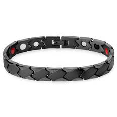 Svart Asymmetriskt Magnetarmband i Titan