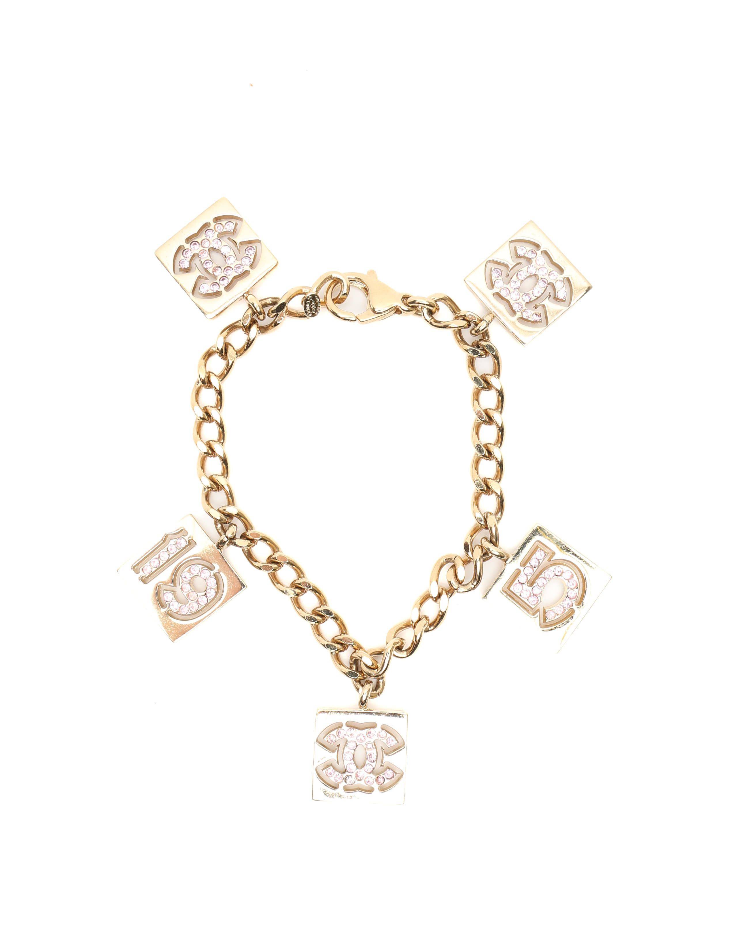 Chanel 5 Coco Mark Charm Bracelet - Multicolour (One Size)