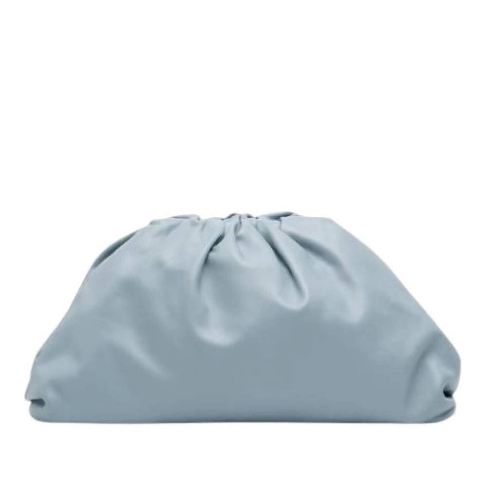 Bottega Veneta Vintage Pre-owned Pouch Clutch - Vintage - Dame - Blå - ONE SIZE - Læder