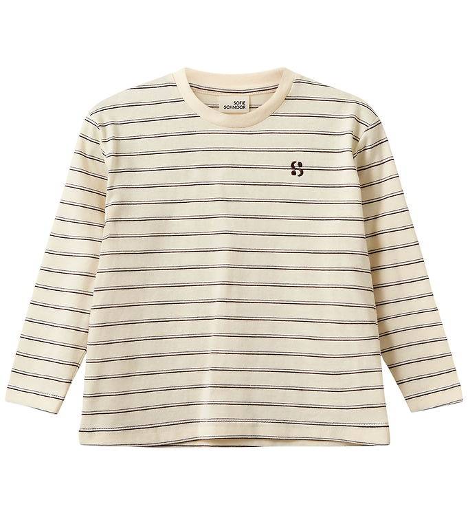 Sofie Schnoor Tröja - PenillaKB - Off White Striped - Sofie Schnoor - 7 år (122) - Tröja