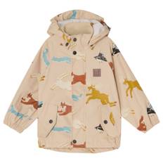 Kuling Edinburgh Mønstret Genanvendt Regnjakke Madelen Möllard 122/128 cm  Beige  122/128 cm  unisex