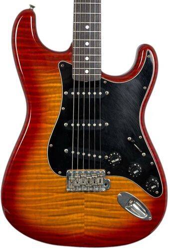 Squier by Fender Japan Silver Series Stratocaster SST-39 1993-1994 - Flame Red Burst | Flame Red Burst