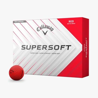 Callaway Supersoft Matte Golfbolde Rød