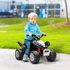 Elektrisk ATV, Børne ATV, 2,8 km/t, LED-forlygte, til 1,5-3 år, Sort, 65,5 x 38,5 x 43,5 cm