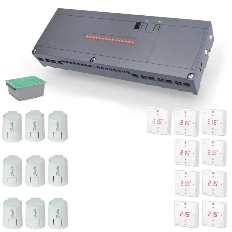 Danfoss Icon 2, 24V basic trådløs gulvvarme – universal, 9 kredse Opgrader 6 termostater til IR