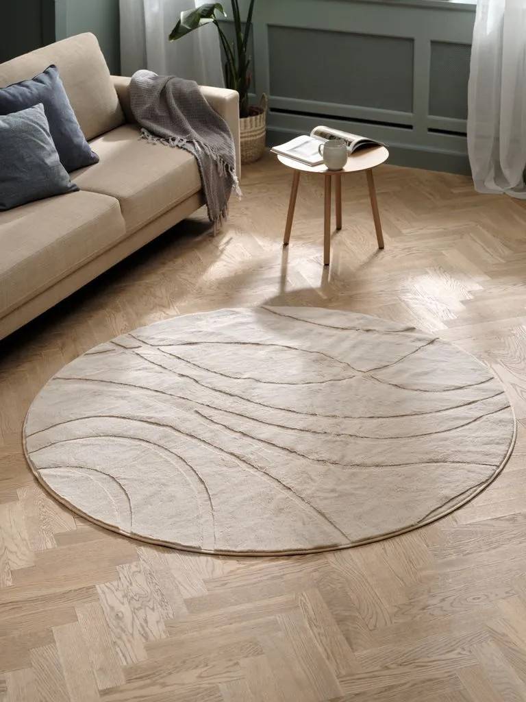 STORSIPPA Tæppe STORSIPPA Ø160 beige