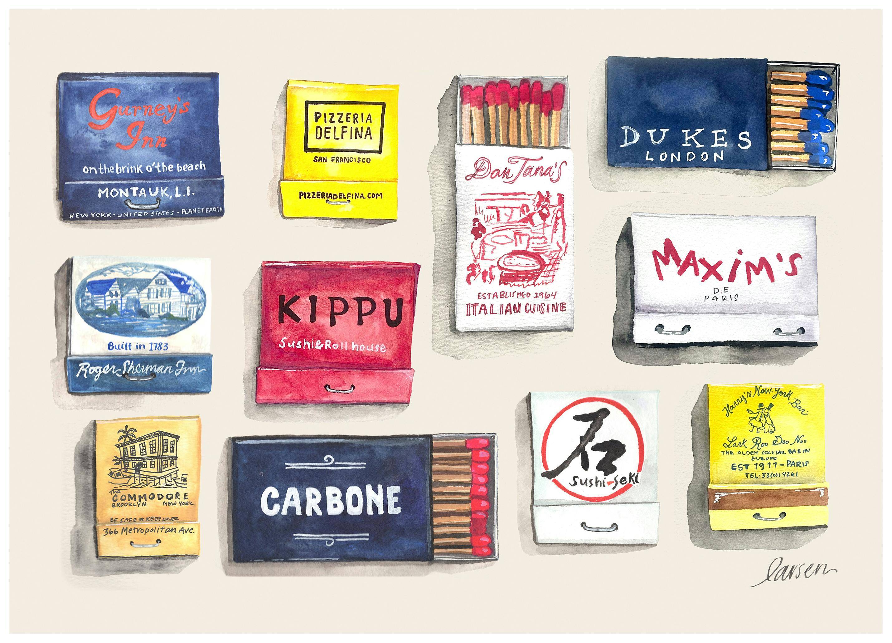 Larsen McDowell Art - Matchbook Collection No2 Poster (50x70 cm)