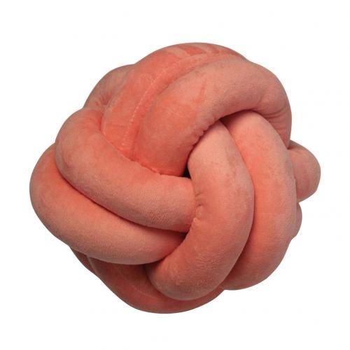 18/25/30cm plysch pp bomull mjuk knuten boll fylld kastkudde handgjorda kuddar kudde kroppskudde heminredning - 30cm orange