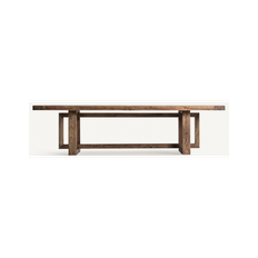 Norvik spisebord i genanvendt elmetræ 280 x 105 cm - Antik brun