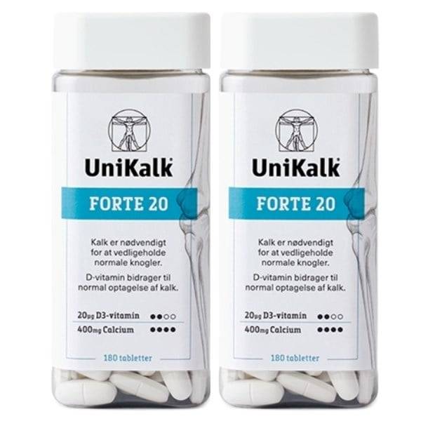 Unikalk Forte 20 sampak- Fri fragt over 249