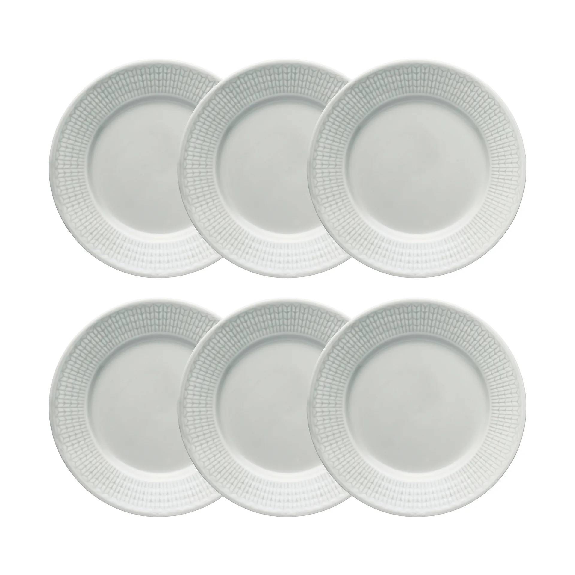 Rörstrand Swedish Grace assiett 17 cm 6-pack Dimma (grå) - Grå