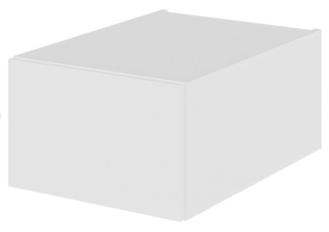 Multi-Living Køkken toplågekassette i Malet Hvid Front H: 25,6 cm D: 60,0 cm - 1 toplåge - Bredde: 40 cm.
