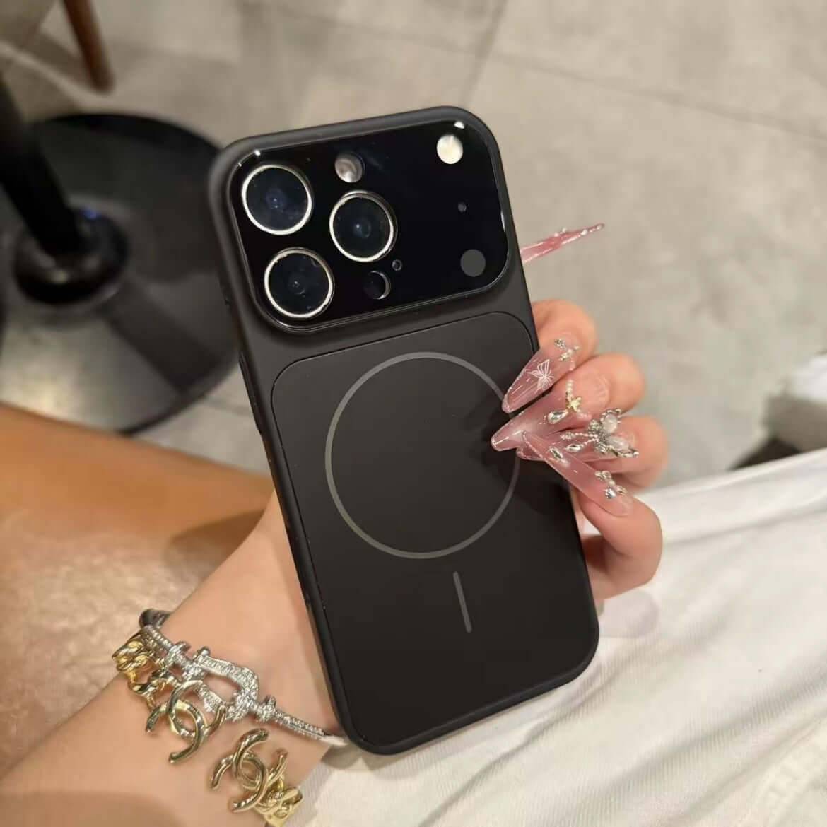 Nano Frosted Magnetic Phone Case for iPhone 17 16 15 Pro Max - Classic Black / IPhone16ProMax