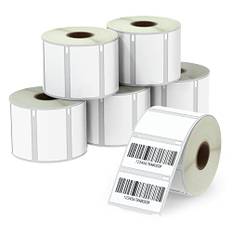 BETCKEY - 6 Rollen 11354 Selbstklebende Etiketten Kompatibel mit DYMO S0722540, 57mm x 32mm, 6000 Mehrzwecketiketten für LabelWriter 450, 4XL NICHT passend 550 oder 5XL
