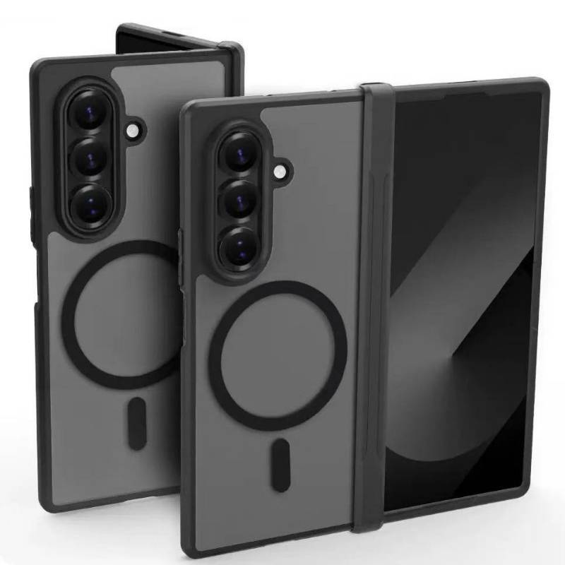 For Samsung Galaxy Z Fold 7 6 5 4 8 Magsafe Case Slim Matte Transparent Hinge Folding Shockproof Magnetic Wireless Charge Cover