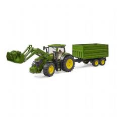 John Deere 7930 Traktor med Anhænger Bruder Traktor med Frontlæsser 3155
