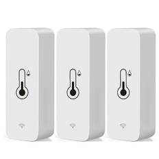 3x Tuya Wifi Temperatur- og Luftfugtighedssensor Indendørs Termometer Hygrometer