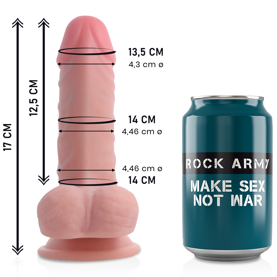 Rockarmy Dual Density Panzer – Realistisk Dildo 17 cm