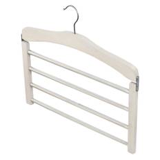 Galge i trä, för 4 par byxor, 4 BARS, White wash