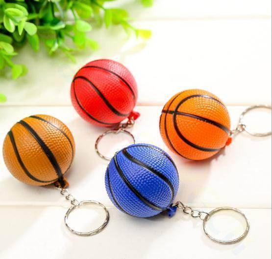 Volleyboll väska hänge mini volleyboll nyckelring plast nyckelring små prydnader sport reklam fans souvenirer - Basketboll