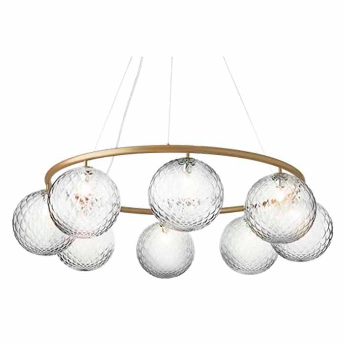 Miira 8 Loftlampe - Optisk Glas - Bruneret messing