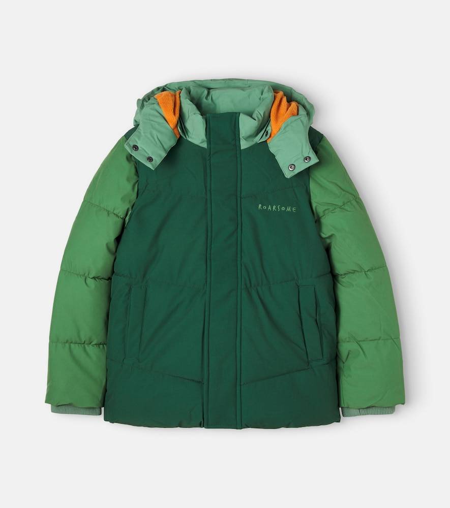 Roarsome Paneled puffer jacket