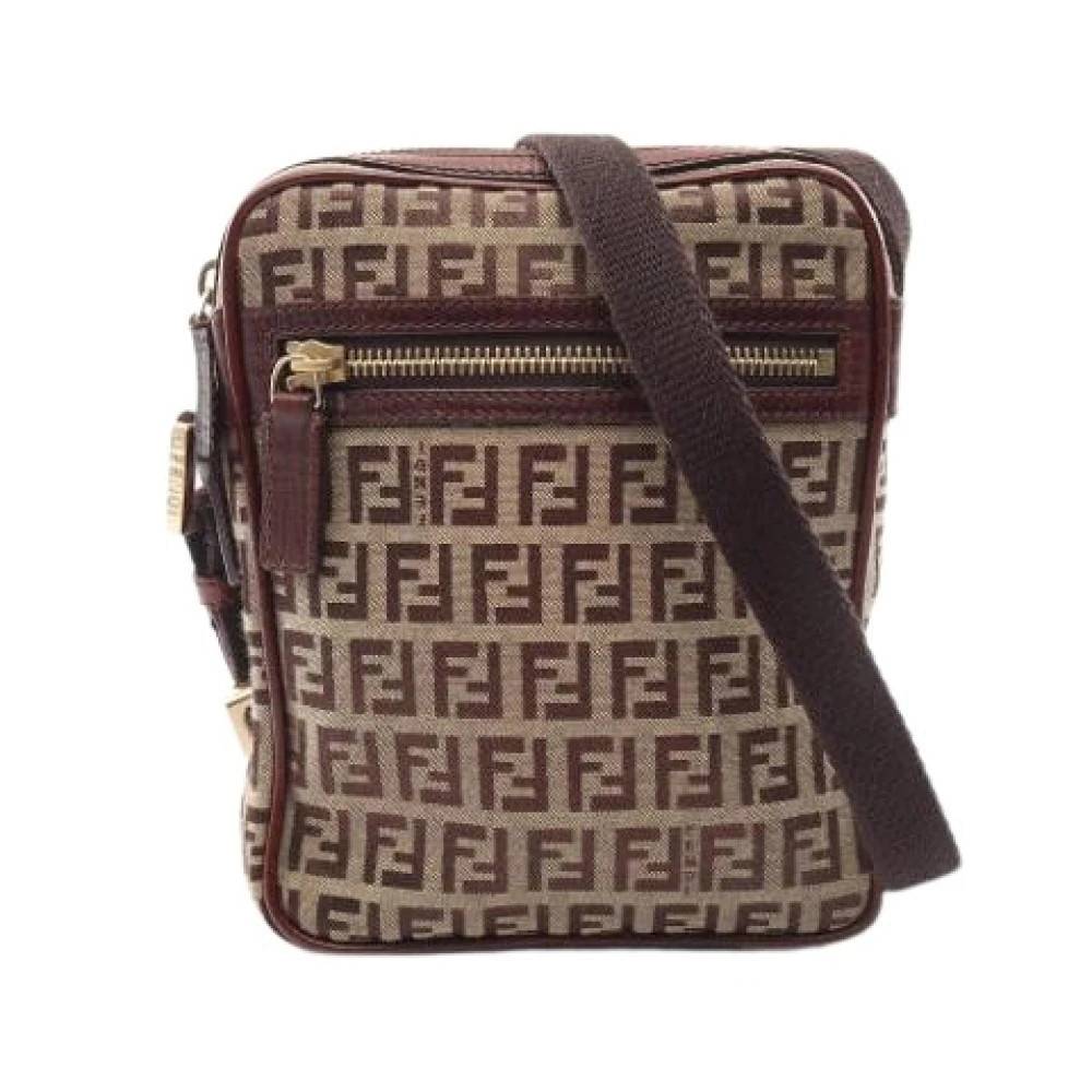 Fendi Vintage Pre-owned Vintage Skuldertaske - Vintage - Dame - Brun - ONE SIZE - Uld