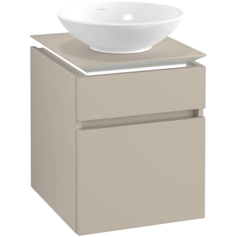 Tvättställsskåp Villeroy & Boch Legato 450 med 2 Lådor för Ytmonterat Tvättställ