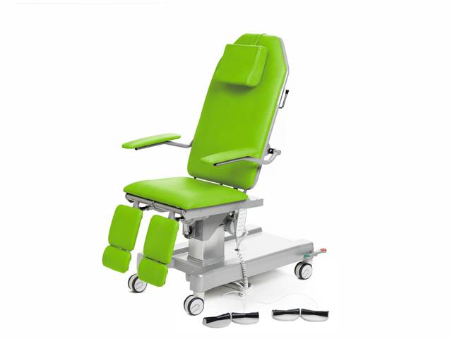 Fotvårdsstol - Patientvikt upp till 215 kg - Lime 893