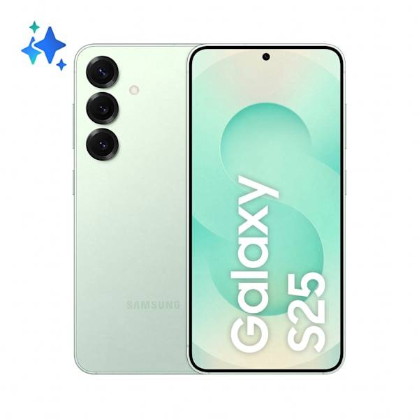 Samsung Galaxy S25 15,8 cm (6.2") Dubbla SIM-kort Android 15 5G USB Type-C 12 GB 256 GB 4000 mAh Mintfärgad