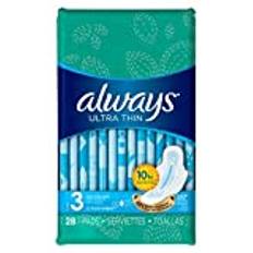 Always Pads ultratunn storlek 3-28 antal extra långa super (2-pack)
