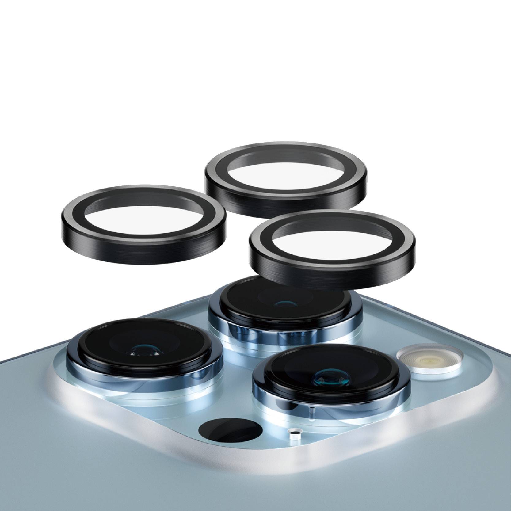 PanzerGlass iPhone 13 Pro Hoops Linsskydd Svart