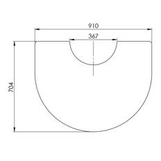 Glasgulvplade HETA Scan-Line 8