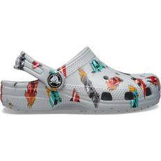 Crocs Classic Race Cars Graphic Kids Tofflor, Mirage/Multi, 27-28