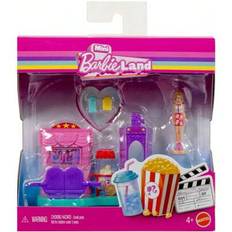 Barbie Mini Barbie Land Dockhuslekset med 1,5-tums docka, möbler och tillbehör - JFY46 (En-Storlek)