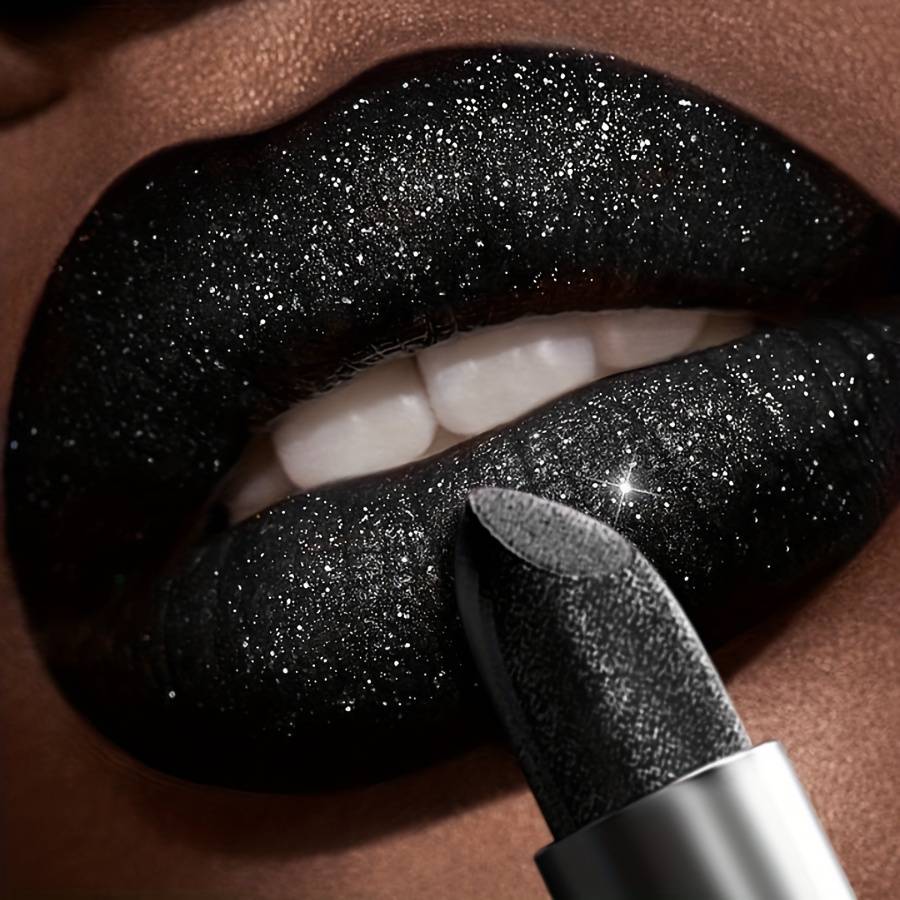 Lipstick, Waterproof, Not Sticky, Color, Long-lasting Makeup, Pearlescent, Sparkle, , Suitable For Beginners, Lip Gloss, Halloween, Halloween Makeup