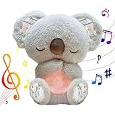 Générique Breathing Koala, Calming Koalaleksak, glödande koalabjörn, resting koala sov leksak, fylld koalabjörn, babysovkompis, lugn sovkompis, plysch koalabjörn