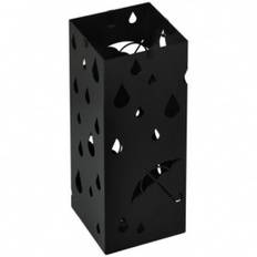 Paraplyställ Fyrkant Metall 15,5 x 15,5 x 40 cm Svart