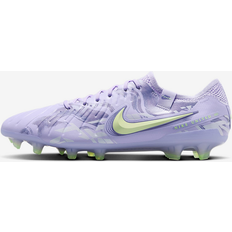 Nike Firm-ground Low-top Football Boot United Tiempo Legend 10 Elite Fotbollsskor Purple Agate/Barely Volt - US 7