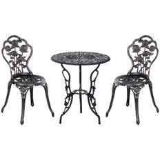 Caféset 3 delar gjuten aluminium