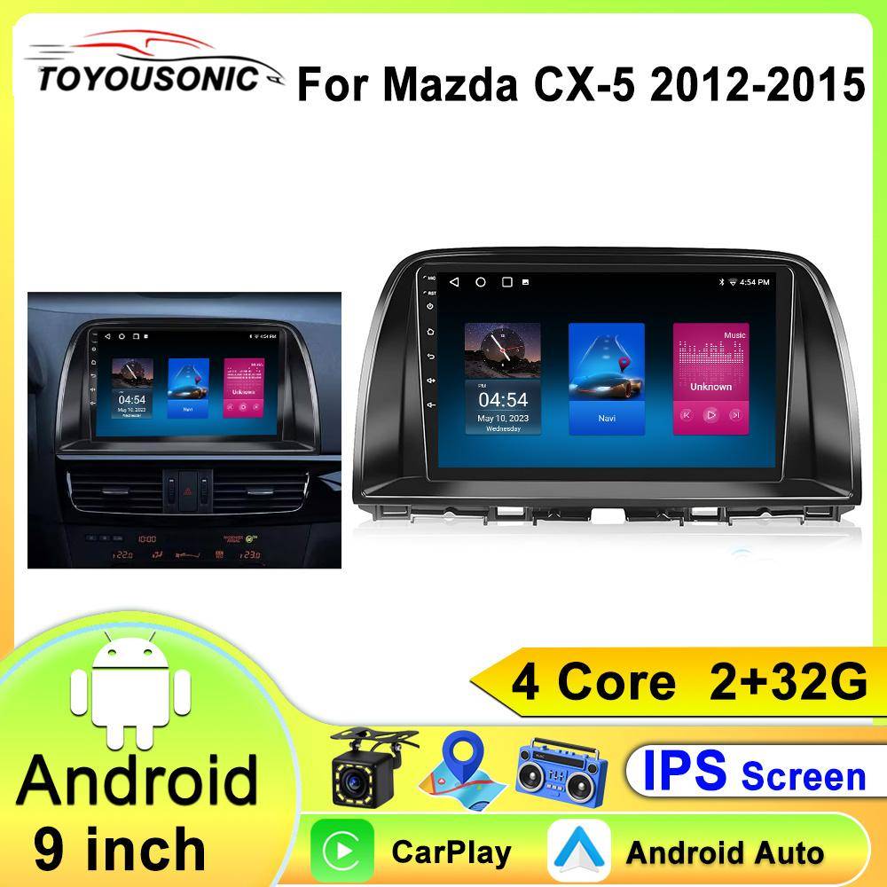 Bilradio 2-din Android bilradio för Mazda CX5 CX-5 CX 5 2012 - 2015 Bil Multimedia Video bilstereo bilradio bluetooth