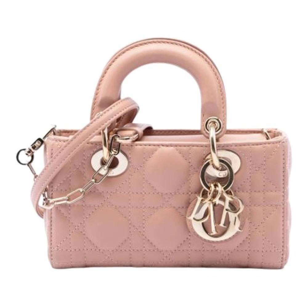 Dior Vintage Pre-owned Lady D-Joy Mini Taske - Vintage - Dame - Lyserød - ONE SIZE - Læder
