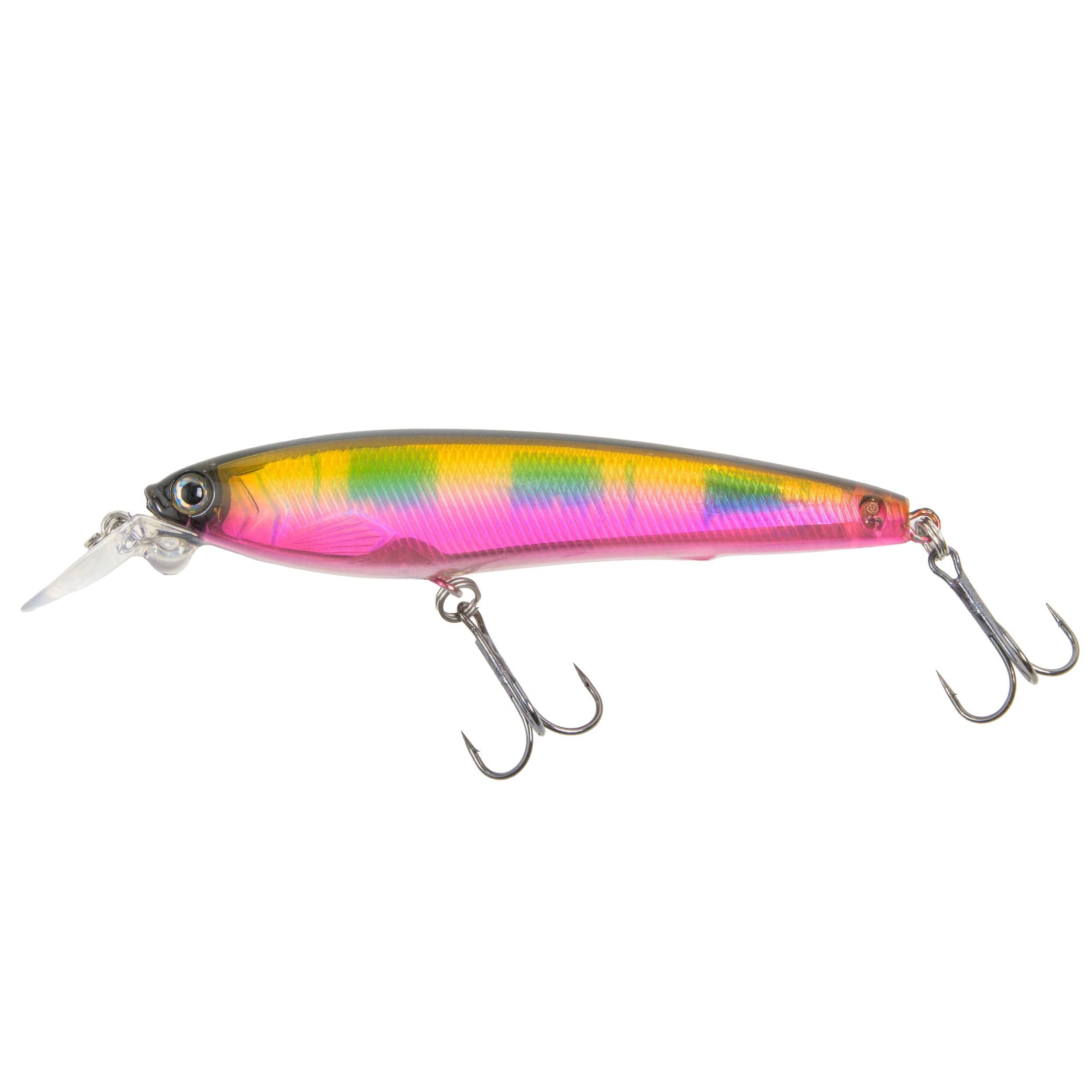 Wobbler 3D Minnow regnbåge 7cm - 8,5g