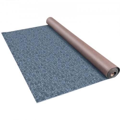 VEVOR Indoor Outdoor Rug Carpet 5.9x39.3' Outdoor Rug with Waterproof Back Outdoor Rug for Patio Porch Deck Garage Outdoor Area Rug Runner Anti-Slide Porch Rug No Mildew Kitchen Rugs(Grey,12M)