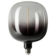 IKEA - MOLNART LED-pære E27 200 lumen, tubeformet sort/klart glas, 185 mm